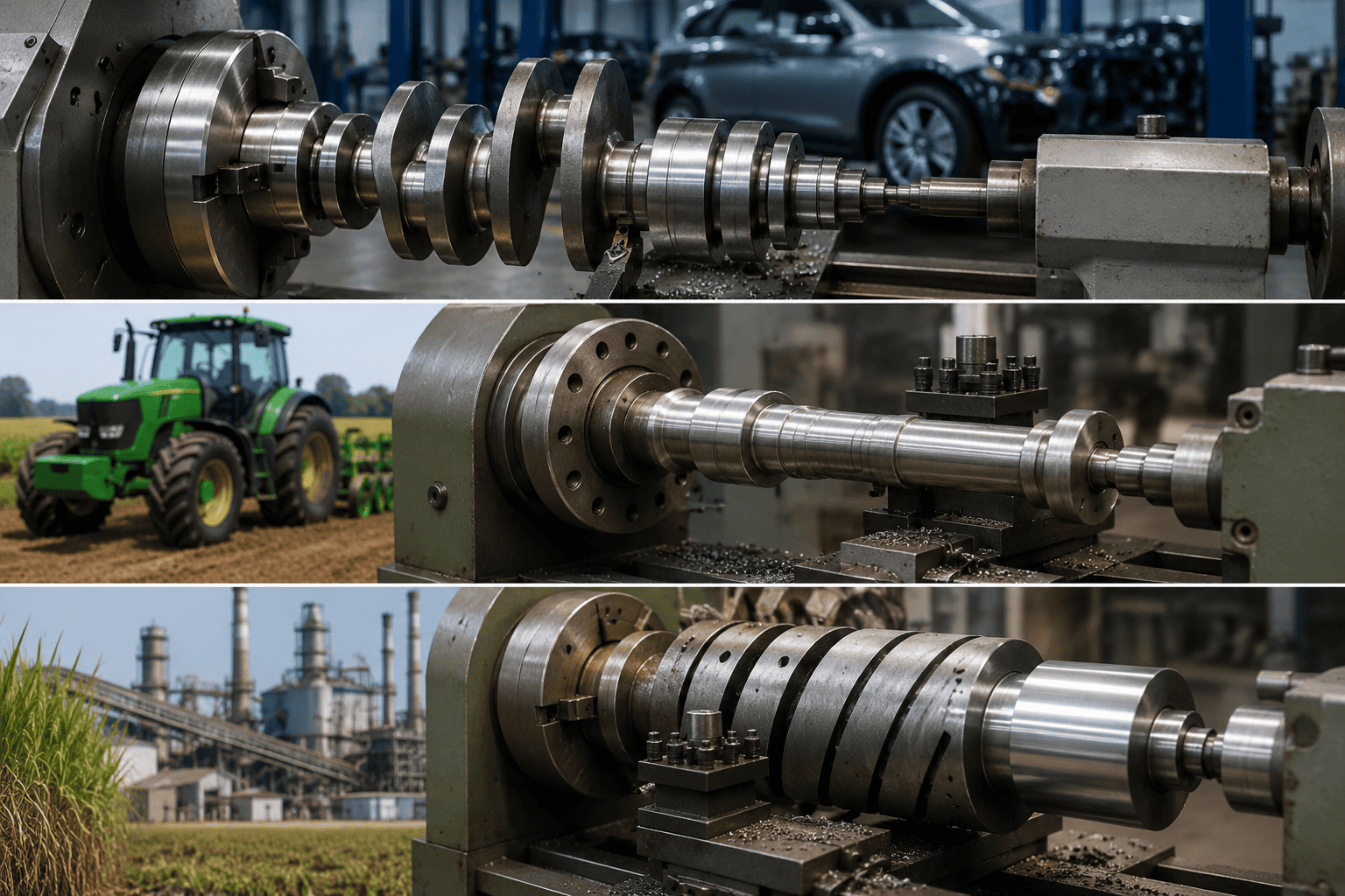 Lathe Machines in Automotive, Agriculture and Sugar Mill Applications